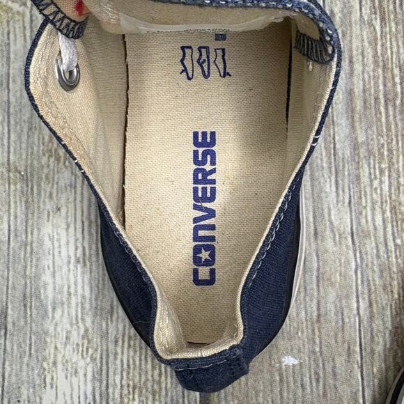 Converse All Star Navy Canvas Low Top Lace-Up Sneaker Womens Sz 6 - Picture 9 of 9